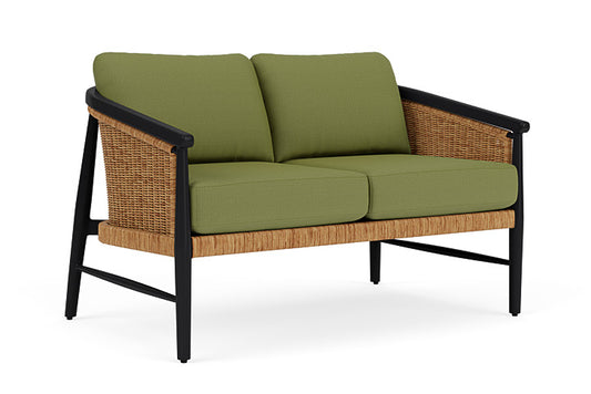 Lloyd Flanders - Galloway Loveseat In Tortoiseshell Finish With Reflections Grass Fabric - 2390501112051 view 1