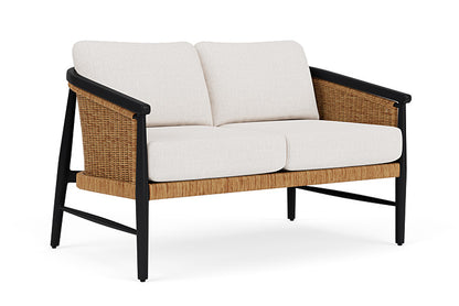 Lloyd Flanders - Galloway Loveseat In Tortoiseshell Finish With Reflections Snow Fabric - 2390501112014 view 1