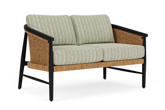 Lloyd Flanders - Galloway Loveseat In Tortoiseshell Finish With Romulo Laurel Fabric - 2390501112049 view 1