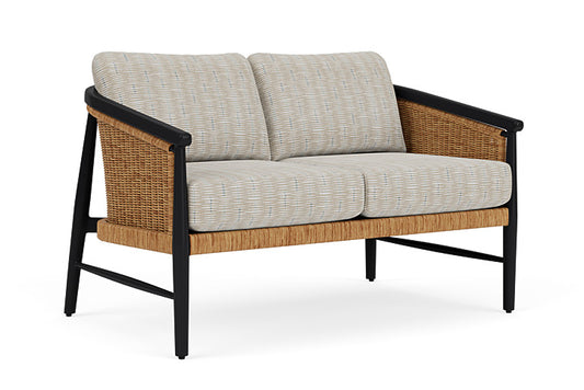 Lloyd Flanders - Galloway Loveseat In Tortoiseshell Finish With Romulo Mineral Fabric - 2390501112050 view 1
