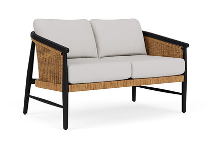 Lloyd Flanders - Galloway Loveseat In Tortoiseshell Finish With Sailcloth Seagull Fabric - 239050111W61 view 1
