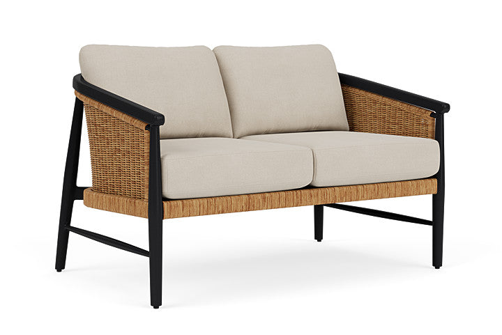 Lloyd Flanders - Galloway Loveseat In Tortoiseshell Finish With Sandberg Flax Fabric - 2390501112027 view 1