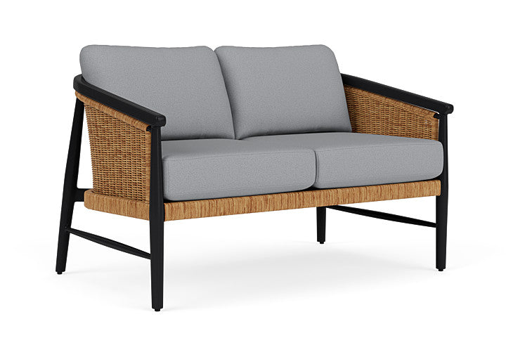 Lloyd Flanders - Galloway Loveseat In Tortoiseshell Finish With Sandberg Pewter Fabric - 2390501112029 view 1