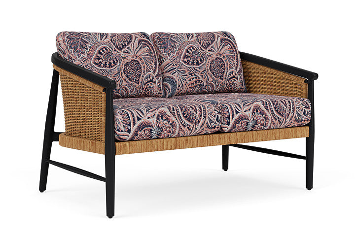 Lloyd Flanders - Galloway Loveseat In Tortoiseshell Finish With Sensiblity Splendor Fabric - 2390501112082 view 1