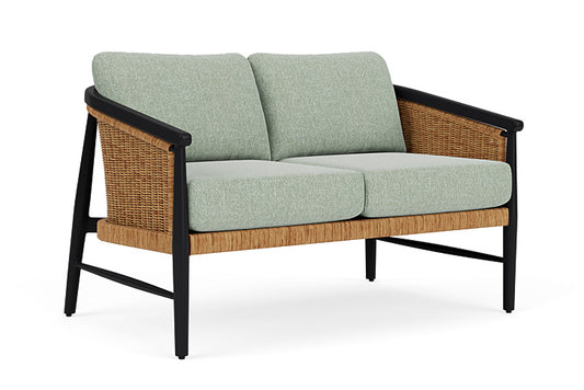 Lloyd Flanders - Galloway Loveseat In Tortoiseshell Finish With Serene Spa Fabric - 2390501112031 view 1