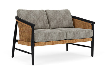 Lloyd Flanders - Galloway Loveseat In Tortoiseshell Finish With Surface Slate Fabric - 2390501112056 view 1
