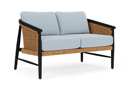 Lloyd Flanders - Galloway Loveseat In Tortoiseshell Finish With Unearth Dew Fabric - 2390501112084 view 1
