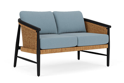Lloyd Flanders - Galloway Loveseat In Tortoiseshell Finish With Unearth Mist Fabric - 2390501112068 view 1