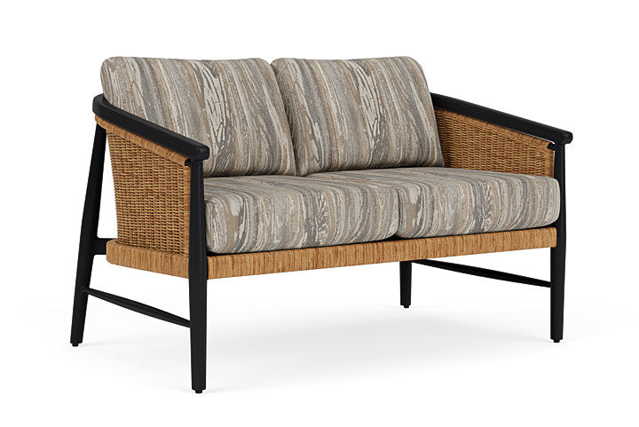Lloyd Flanders - Galloway Loveseat In Tortoiseshell Finish With Woodgrain Ash Fabric - 239050111723 view 1