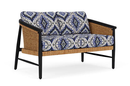 Lloyd Flanders - Galloway Loveseat In Tortoiseshell Finish With Yoko Mediterranean Fabric - 239050111705 view 1