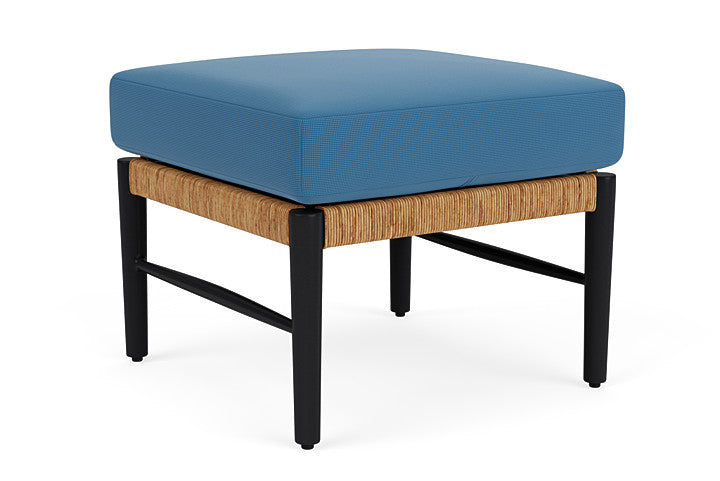 Lloyd Flanders - Galloway Ottoman In Tortoiseshell Finish With Bamboo Bay Sky Fabric - 2390171112007 view 1
