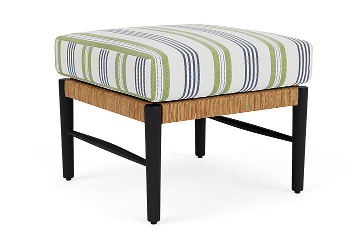 Lloyd Flanders - Galloway Ottoman In Tortoiseshell Finish With Berkely Hall Green Fabric - 2390171112062 view 1