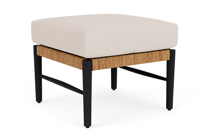 Lloyd Flanders - Galloway Ottoman In Tortoiseshell Finish With Canvas Birds Eye Fabric - 239017111937 view 2