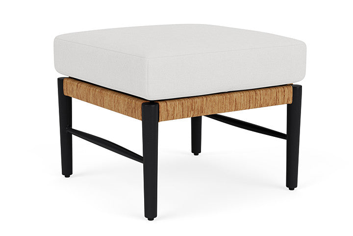 Lloyd Flanders - Galloway Ottoman In Tortoiseshell Finish With Canvas Natural Fabric - 239017111159 view 1