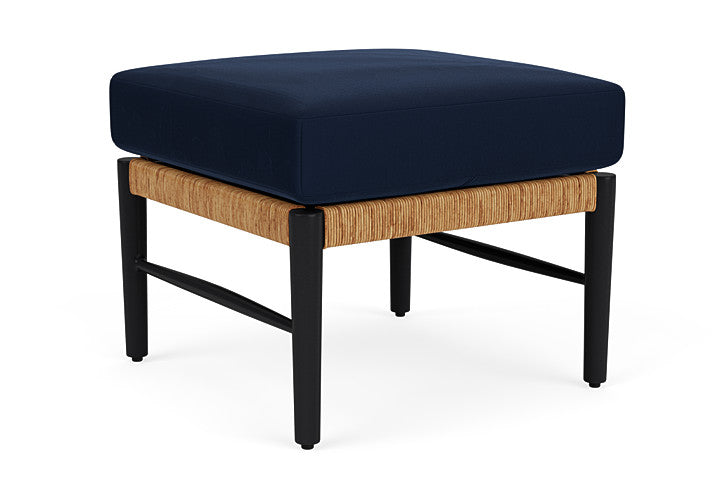 Lloyd Flanders - Galloway Ottoman In Tortoiseshell Finish With Decorline Navy Fabric - 2390171112019 view 1
