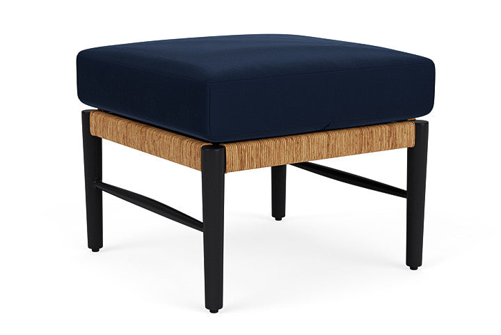 Lloyd Flanders - Galloway Ottoman In Tortoiseshell Finish With Decorline Navy Fabric - 2390171112019 view 2
