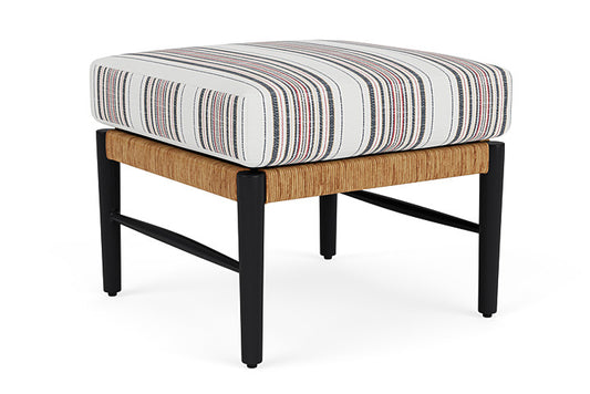 Lloyd Flanders - Galloway Ottoman In Tortoiseshell Finish With Deering Cadet Fabric - 2390171112047 view 1
