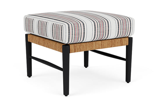 Lloyd Flanders - Galloway Ottoman In Tortoiseshell Finish With Deering Cadet Fabric - 2390171112047 view 2