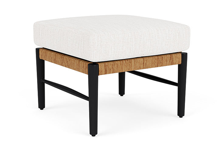 Lloyd Flanders - Galloway Ottoman In Tortoiseshell Finish With Friendly Natural Fabric - 2390171112042 view 2