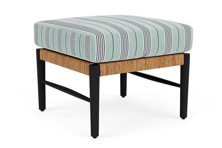 Lloyd Flanders - Galloway Ottoman In Tortoiseshell Finish With Hansen Seaglass Fabric - 2390171111926 view 2