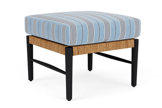 Lloyd Flanders - Galloway Ottoman In Tortoiseshell Finish With Hansen Sky Fabric - 239017111064 view 2