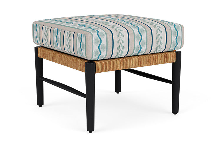 Lloyd Flanders - Galloway Ottoman In Tortoiseshell Finish With Ilona Resort Fabric - 2390171112069 view 2