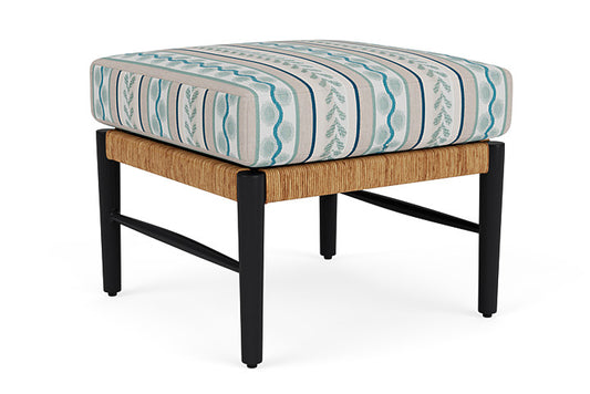 Lloyd Flanders - Galloway Ottoman In Tortoiseshell Finish With Ilona Resort Fabric - 2390171112069 view 2