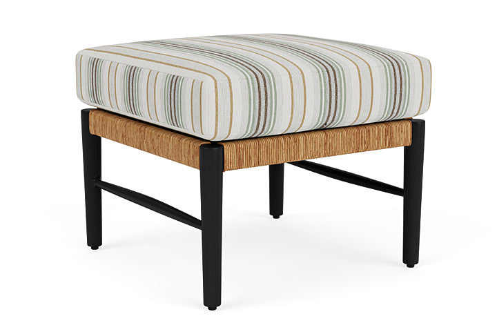Lloyd Flanders - Galloway Ottoman In Tortoiseshell Finish With Jansen Eucalyptus Fabric - 2390171112061 view 2