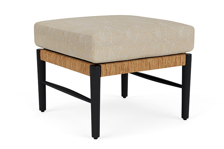 Lloyd Flanders - Galloway Ottoman In Tortoiseshell Finish With Laurel Ecru Fabric - 2390171112057 view 1