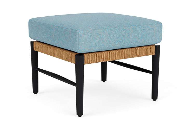 Lloyd Flanders - Galloway Ottoman In Tortoiseshell Finish With Leeds Light Blue Fabric - 2390171112058 view 1