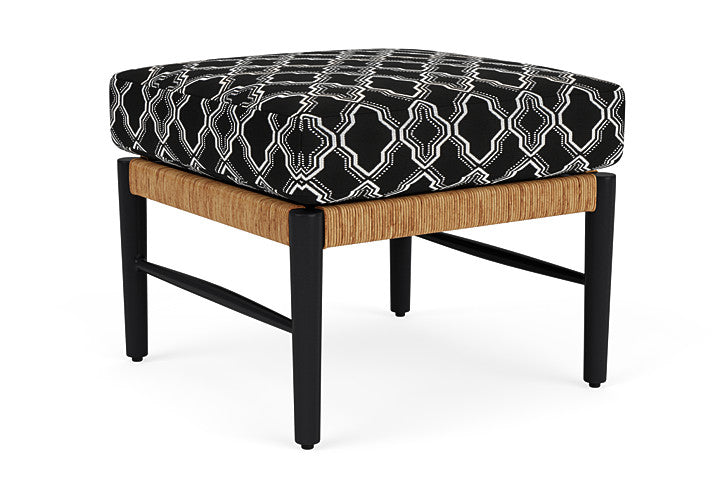 Lloyd Flanders - Galloway Ottoman In Tortoiseshell Finish With Luna Onyx Fabric - 2390171112071 view 1