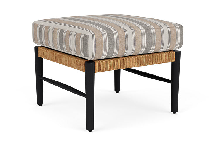 Lloyd Flanders - Galloway Ottoman In Tortoiseshell Finish With Purveyor Pewter Fabric - 239017111146 view 1