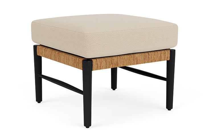 Lloyd Flanders - Galloway Ottoman In Tortoiseshell Finish With Raindrop Almond Fabric - 2390171112055 view 1