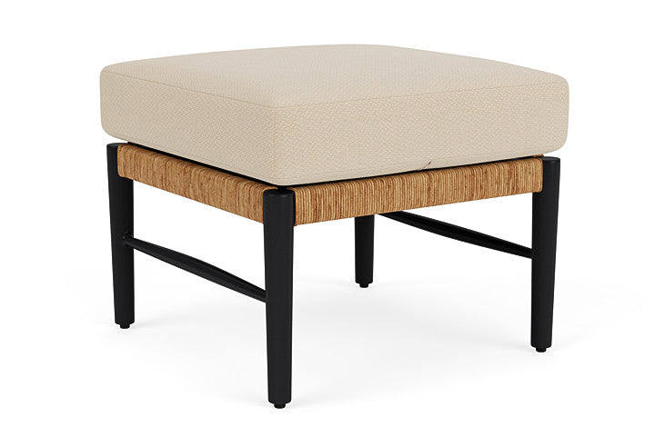 Lloyd Flanders - Galloway Ottoman In Tortoiseshell Finish With Raindrop Almond Fabric - 2390171112055 view 2