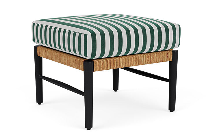 Lloyd Flanders - Galloway Ottoman In Tortoiseshell Finish With Safari/White Stripe Fabric - 239017111269 view 1