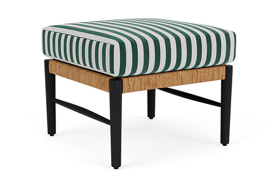 Lloyd Flanders - Galloway Ottoman In Tortoiseshell Finish With Safari/White Stripe Fabric - 239017111269 view 1