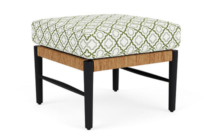 Lloyd Flanders - Galloway Ottoman In Tortoiseshell Finish With Savannah Green Fabric - 2390171112064 view 2