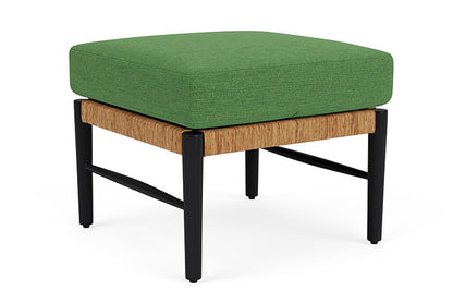 Lloyd Flanders - Galloway Ottoman In Tortoiseshell Finish With Seadog Botanical Fabric - 2390171112066 view 2