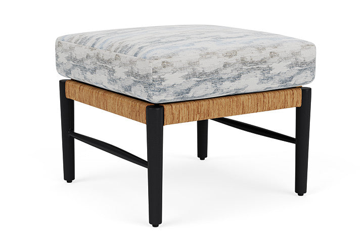 Lloyd Flanders - Galloway Ottoman In Tortoiseshell Finish With Stratosphere Cloud Fabric - 2390171111966 view 1