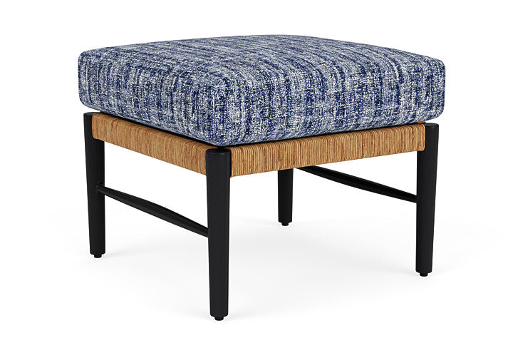 Lloyd Flanders - Galloway Ottoman In Tortoiseshell Finish With Visions Cobalt Fabric - 239017111683 view 1