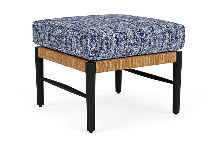 Lloyd Flanders - Galloway Ottoman In Tortoiseshell Finish With Visions Cobalt Fabric - 239017111683 view 2