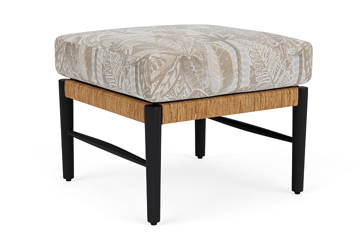Lloyd Flanders - Galloway Ottoman In Tortoiseshell Finish With Wayfarer Dune Fabric - 2390171112073 view 1