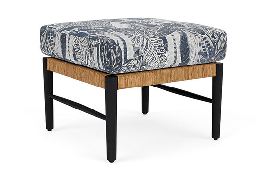 Lloyd Flanders - Galloway Ottoman In Tortoiseshell Finish With Wayfarer Mist Fabric - 2390171112074 view 2