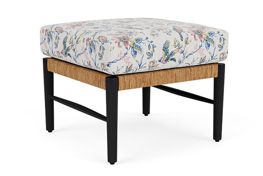 Lloyd Flanders - Galloway Ottoman In Tortoiseshell Finish With Whimsical Bird Song Fabric - 2390171112080 view 1