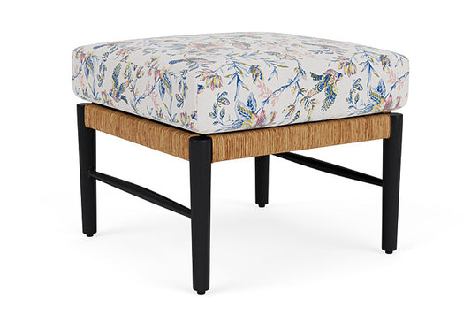 Lloyd Flanders - Galloway Ottoman In Tortoiseshell Finish With Whimsical Bird Song Fabric - 2390171112080 view 2