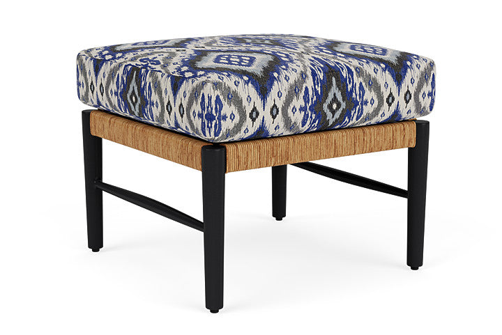 Lloyd Flanders - Galloway Ottoman In Tortoiseshell Finish With Yoko Mediterranean Fabric - 239017111705 view 1
