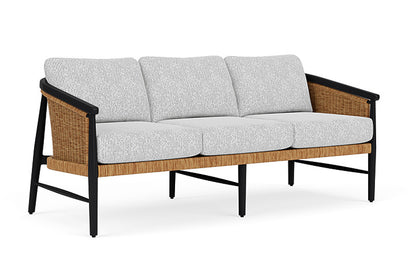 Lloyd Flanders - Galloway Sofa In Tortoiseshell Finish With Burson Domino Fabric - 2390551112035 view 1