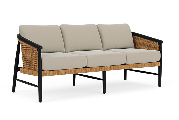 Lloyd Flanders - Galloway Sofa In Tortoiseshell Finish With Callen Driftwood Fabric - 2390551112023 view 1