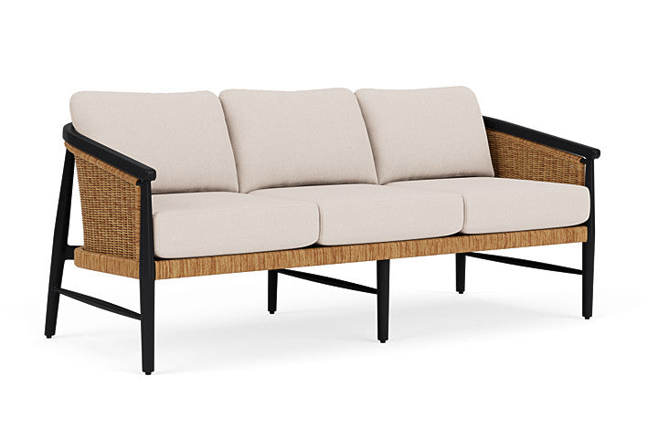 Lloyd Flanders - Galloway Sofa In Tortoiseshell Finish With Canvas Birds Eye Fabric - 239055111937 view 1