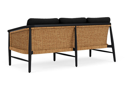 Lloyd Flanders - Galloway Sofa In Tortoiseshell Finish With Canvas Black Fabric - 239055111157 view 2